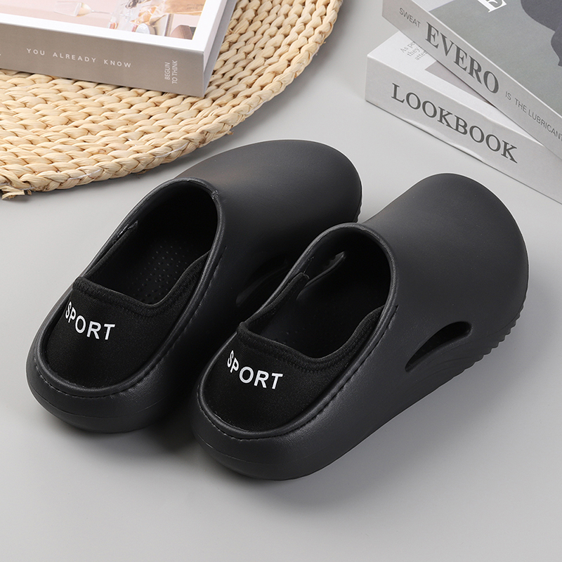 Men'S Shoes Dress Casual - 男性スリッパ防水アンチスキッドシェフ靴通気性スリップオンカジュアルホームスリッパ軽量ビーチサンダル男性庭下駄