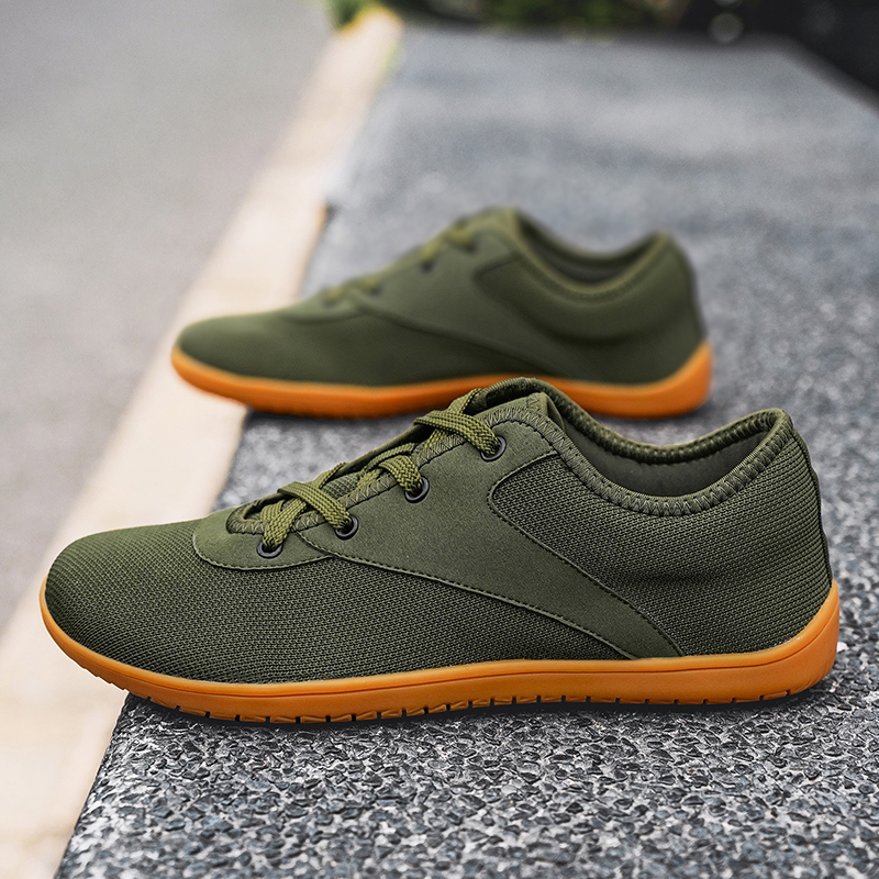 Minimalist Barefoot Shoe - ミニマリストメンズワイドベアフットスニーカー ゼロドロップソール 最適なリラックスウォーキング ヨガ アウトドア トレイルランニング