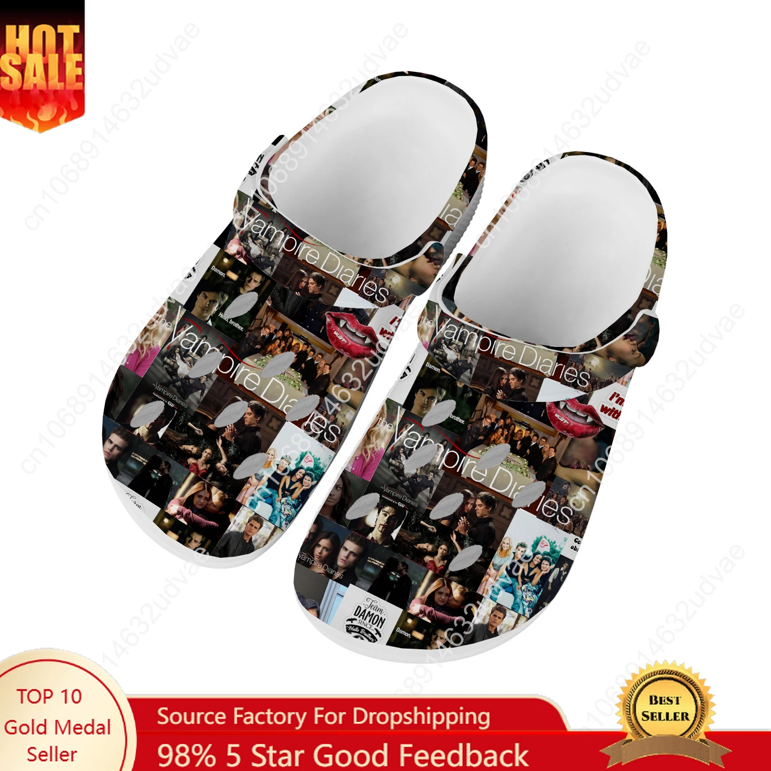 Men Shoes On Sale - ヴァンパイアウォーターシューズ男性女性ティーンエイジャー快適なファッションホームガーデン下駄カスタムサンダルビーチ通気性穴スリッパ