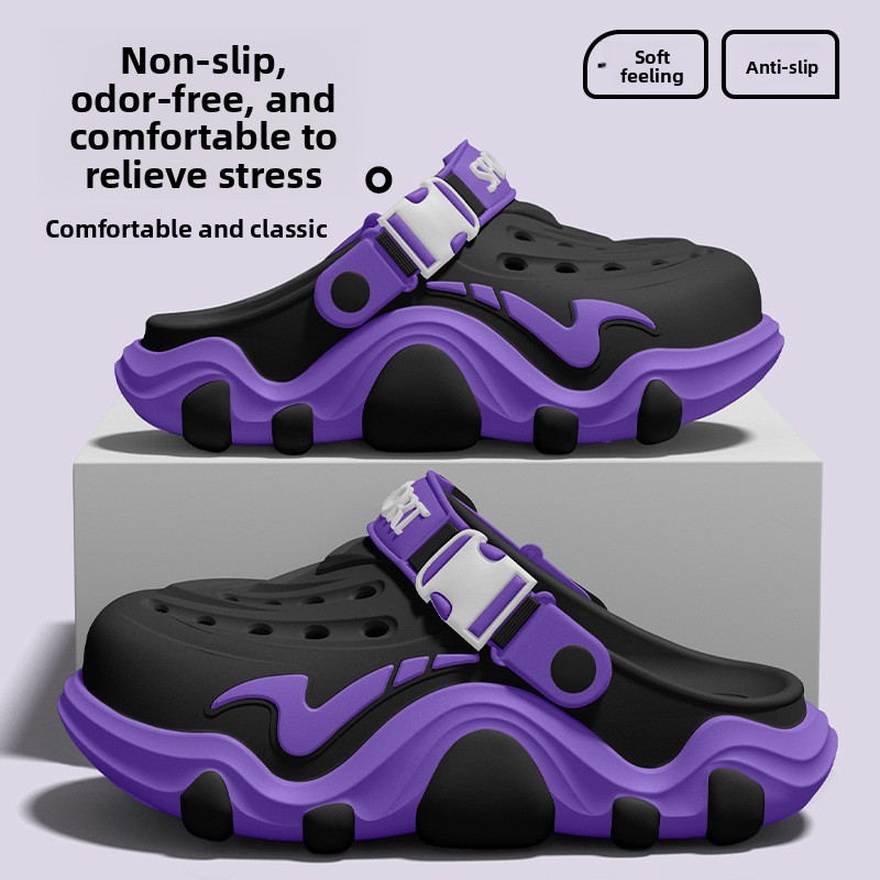 Men'S Shoes With Support - 2026年夏の男性向けアーチサポート付き穴あきシューズ、滑り止め、耐摩耗性、通気性のあるビーチサンダル、アウトドアウェア用