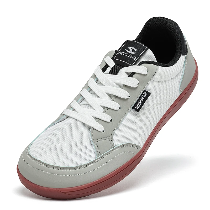 Minimalist Barefoot Shoe - HOBIBEAR 裸足ミニマリストシューズレディースメンズワイドトゥレースアップスニーカーゼロドロップ快適な軽量ウォーキングシューズ