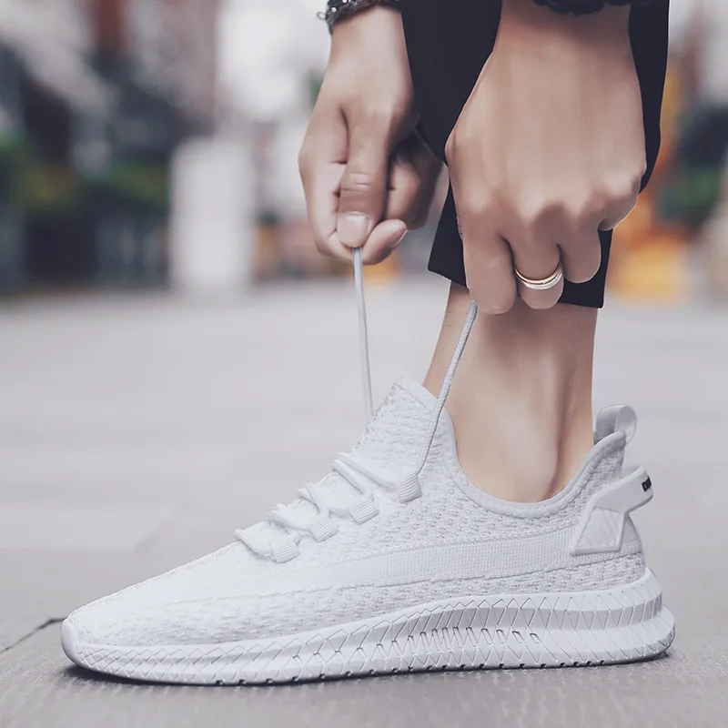 Men'S Shoes With Support - メンズ織り靴 2025年新作ブランド 通気性スポーツシューズ 高品質メンズフットウェア トレーナースニーカー サパティーヤス