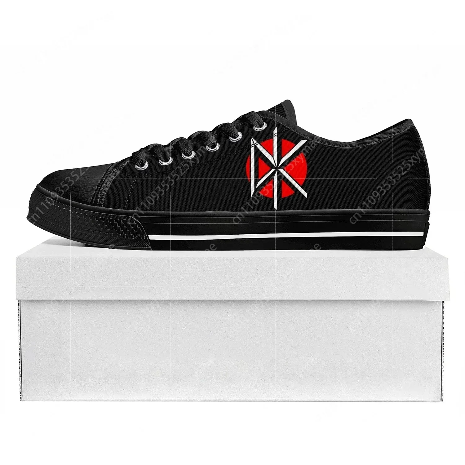 Men Shoes Red - デッドケネディーズロートップロックバンドハイレベルスニーカーメンズレディースティーンエイジャーキャンバススニーカーレッドカジュアルカップルシューズカスタムシューズ