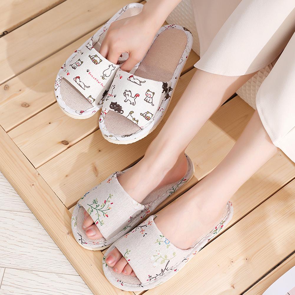 Men Shoes On Sale - 女性用亜麻スリッパ、ホームスリッパ、リネンサマースリッパ、軽量フラットサンダル、通気性抜群、快適、滑り止め、室内用、男性用スリッパ