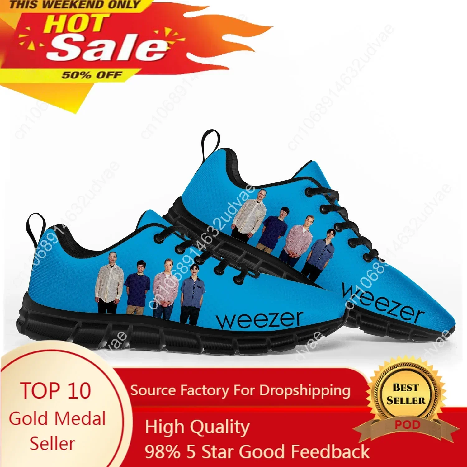 Men Shoes Black - Weezer スポーツシューズ メンズ レディース スニーカー ポップ