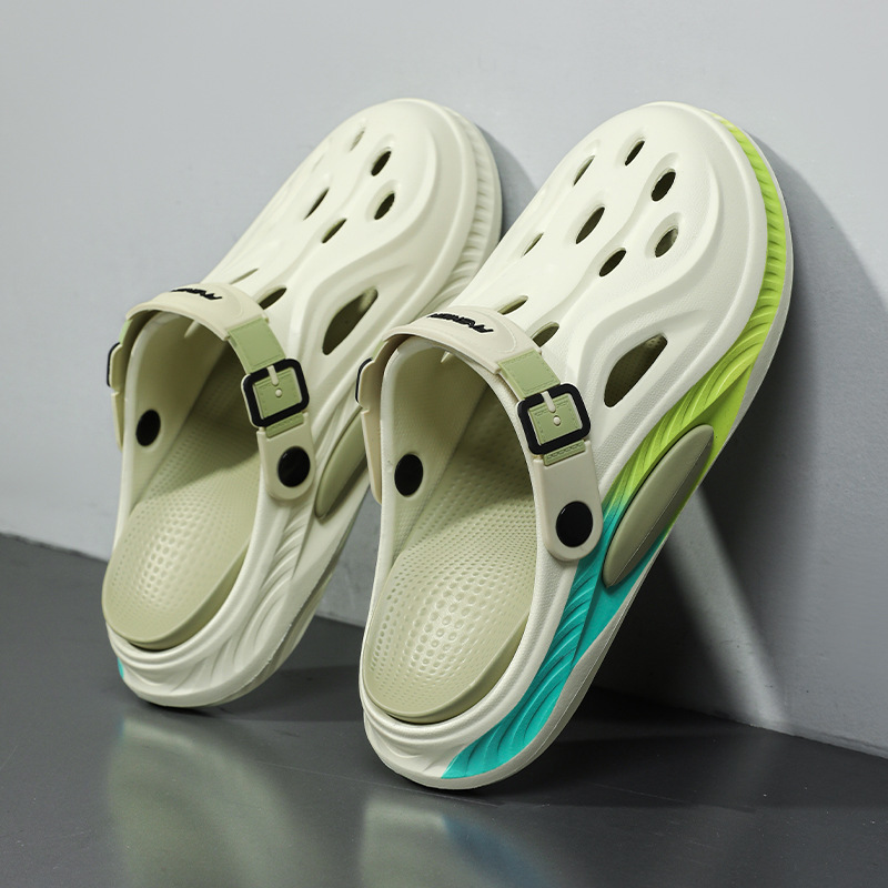 Men'S Shoes Dress Casual - メンズサマー快適ビーチサンダル男性用フリップフロップ屋外厚底ソフトクロッグカジュアル男性用水ガーデンシューズ女性用ビーチスリッパ