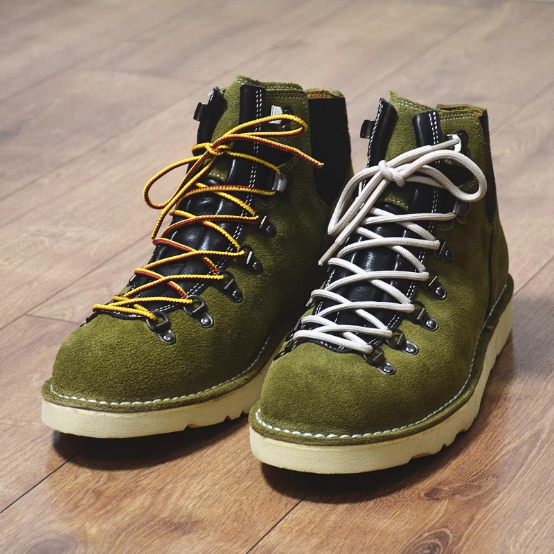 Men Shoes Oxford - 高級ファッション英国本革オックスフォードブーツメンズシューズプラットフォームレースアップハイトップカジュアルウエスタンハイキングブーツ男性