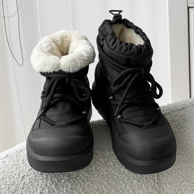 Men'S Shoes Dress Casual - デザイナー新作メンズスノーブーツ冬用ハイカットアンクルブーツ屋外用滑り止め防水カジュアルコットンシューズプラッシュウォームワークブーツ