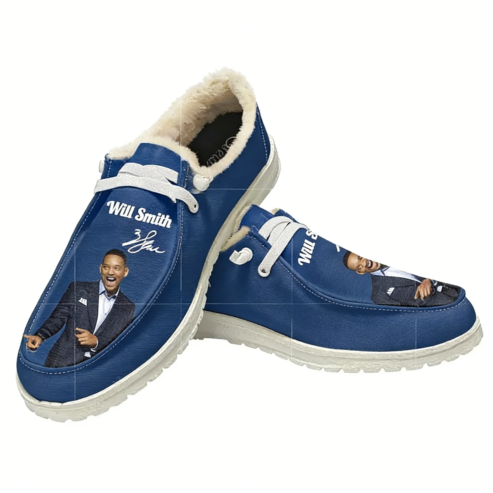 Men Shoes Oxford - ウィル・スミス風プラッシュカジュアルシューズ フラットシューズ アメリカンラッパー メンズ レディース 通気性