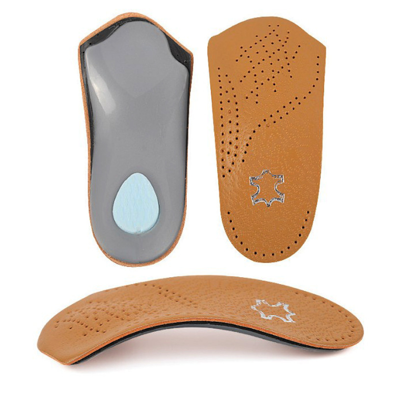 Men'S Shoes Plantar Fasciitis - 1 ペアのアーチサポート、男性と女性用、牛革製快適インサート、革靴用ハーフパッド、足の足底筋膜炎用整形外科用インソール