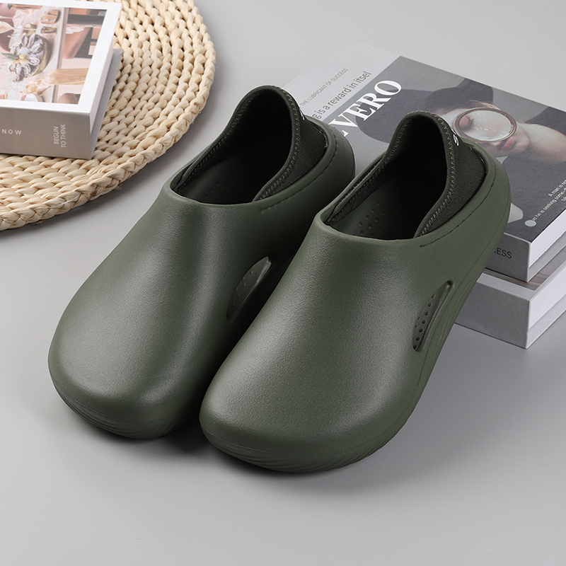 男性スリッパ防水アンチスキッドシェフ靴通気性スリップオンカジ - Men'S Shoes Dress Casual のレビューと価格