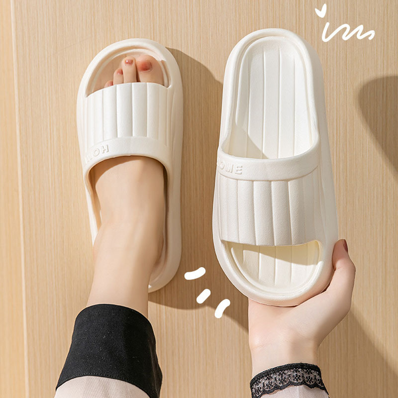 夏素敵な無地ホームスリッパ女性男性用ノンスリップEVAバスル - Men Shoes On Sale のレビューと価格