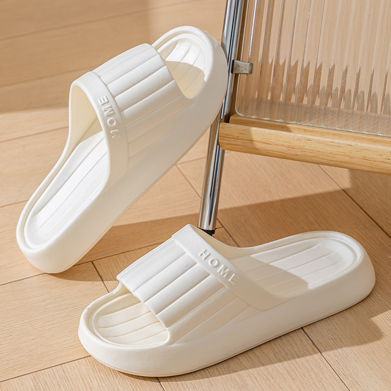 夏素敵な無地ホームスリッパ女性男性用ノンスリップEVAバスル - Men Shoes On Sale のレビューと価格