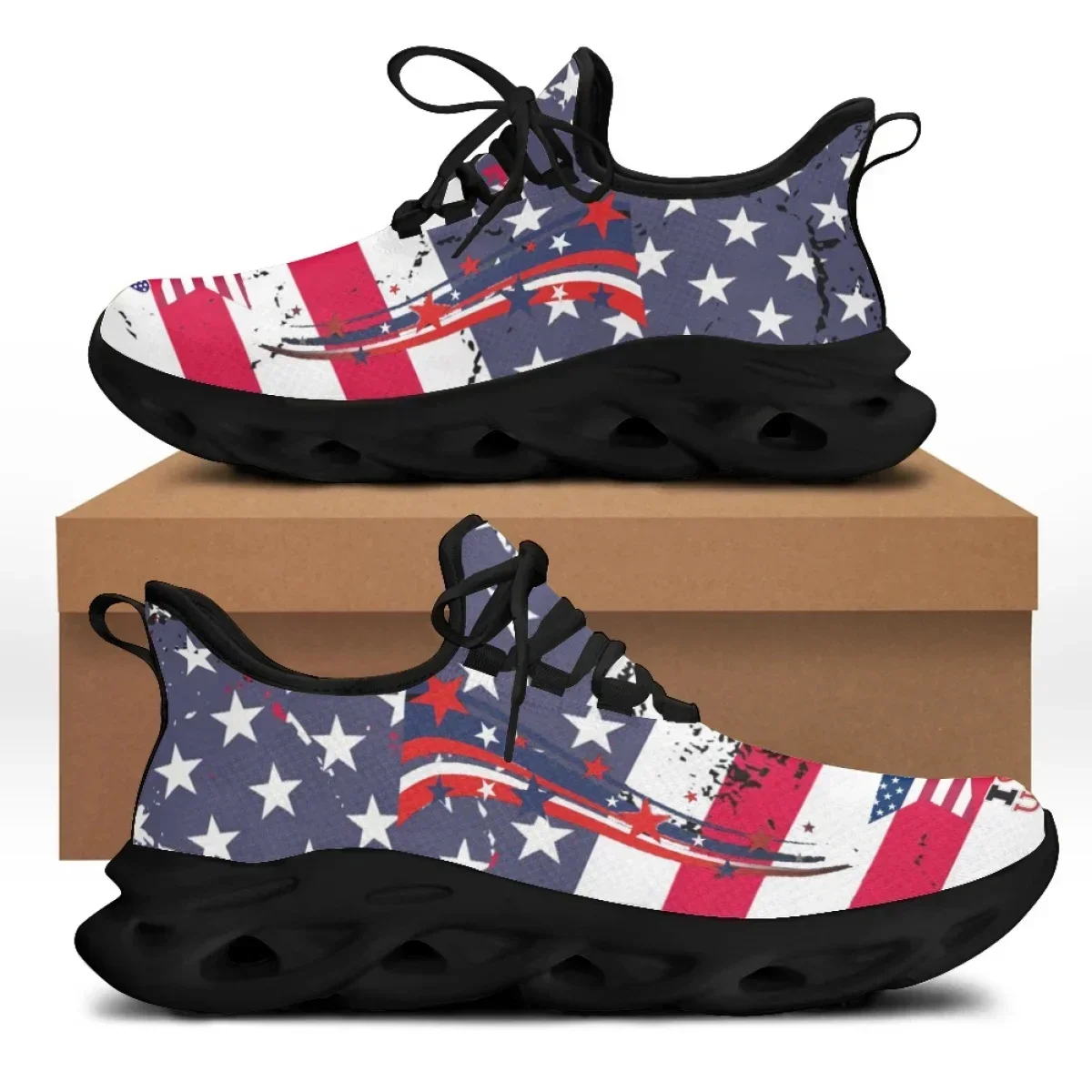 7.4 アメリカの国旗自由の女神プリントフラットシューズ女性 - Men'S Shoes Liberty のレビューと価格