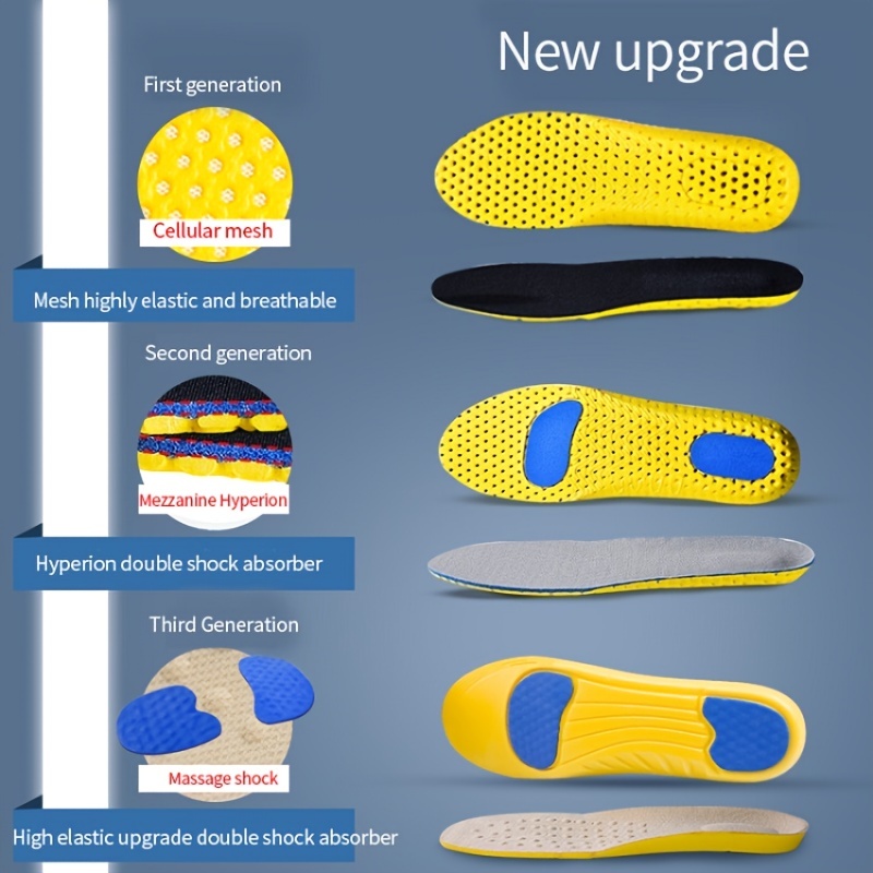 スポーツインソール足用ソフト衝撃吸収インサートテンプレート整 - Men'S Shoes Plantar Fasciitis のレビューと価格
