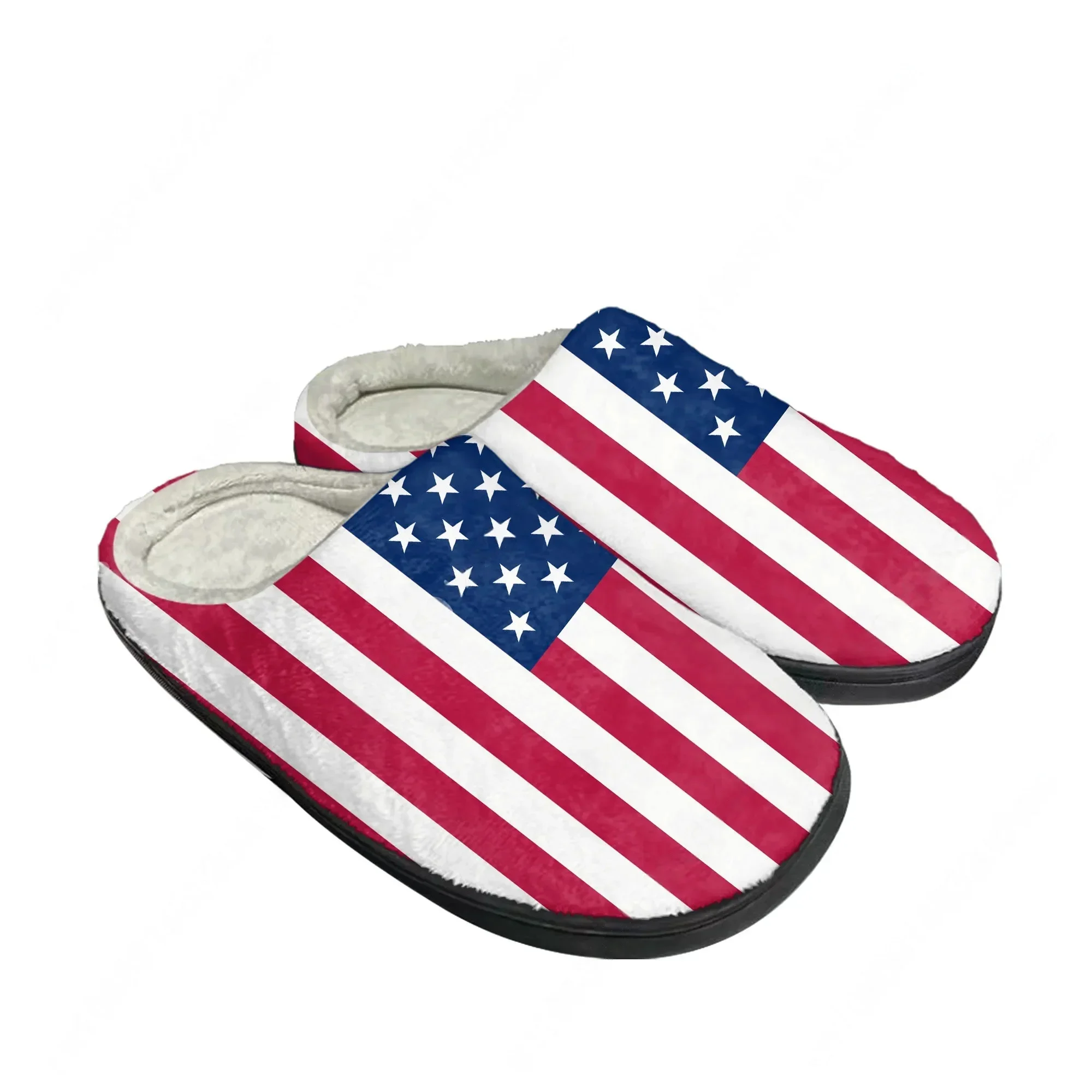 アメリカ国旗 USA 青赤白星柄アート ホームコットン スリ - Men Shoes Red のレビューと価格
