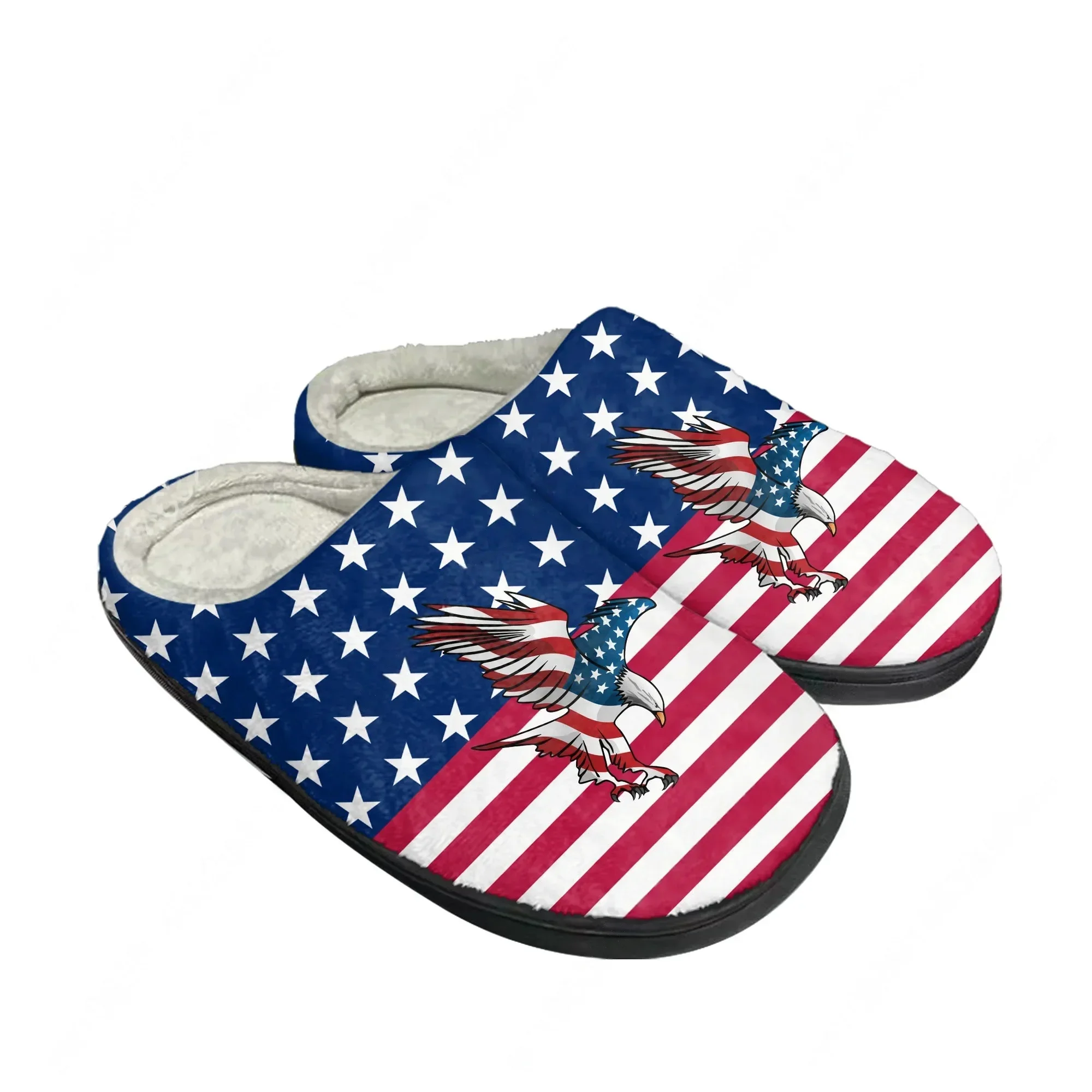 アメリカ国旗 USA 青赤白星柄アート ホームコットン スリ - Men Shoes Red のレビューと価格