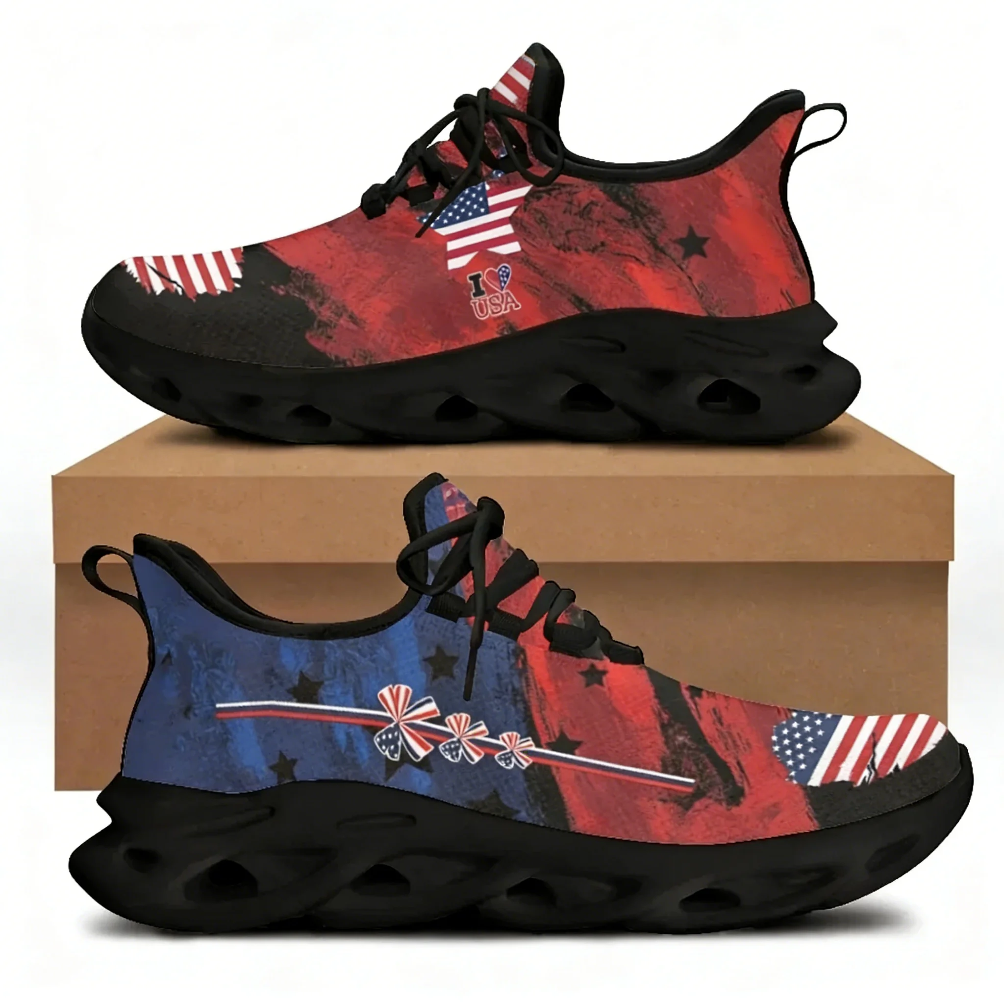 7.4 アメリカの国旗自由の女神プリントフラットシューズ女性 - Men'S Shoes Liberty のレビューと価格