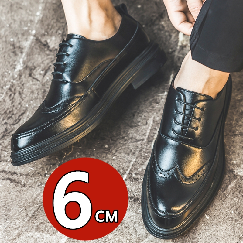 メンズ身長アップレザーシューズ ビジネスフォーマル レースア - Men Shoes Oxford のレビューと価格
