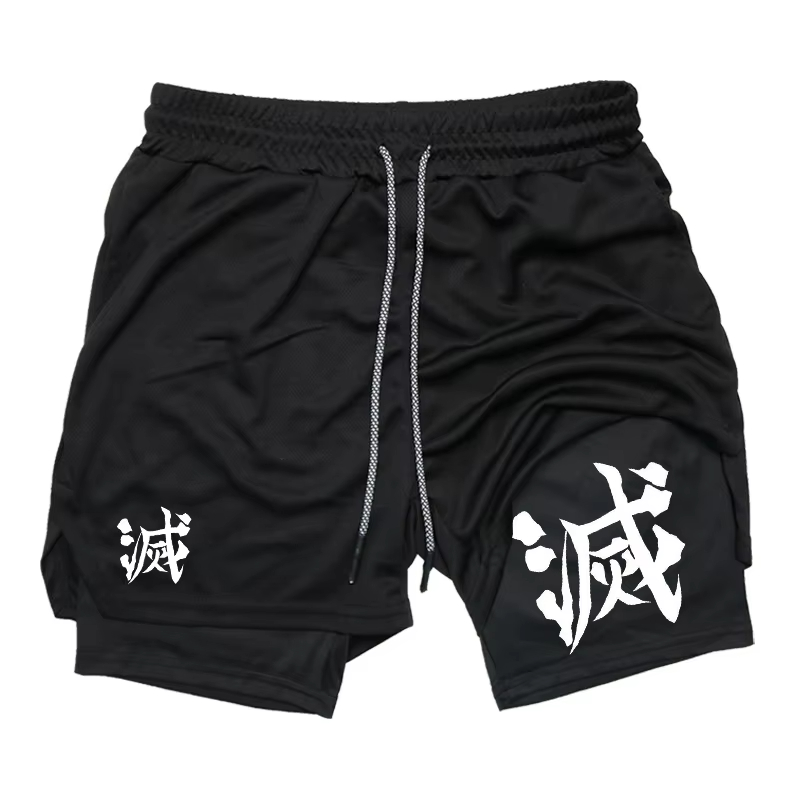 鬼滅の刃 2 in 1 グラフィックショーツ メンズ ワーク - Men'S Shoes Good For Running のレビューと価格