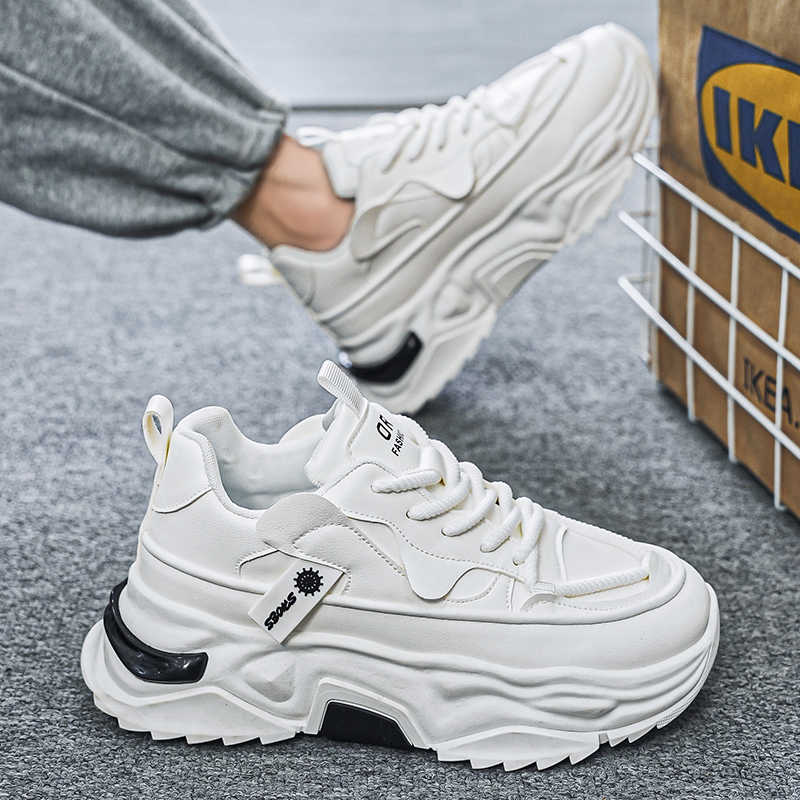 ブラック プラットフォーム テニス メンズ スポーツ ウーブ - Men Shoes Black のレビューと価格