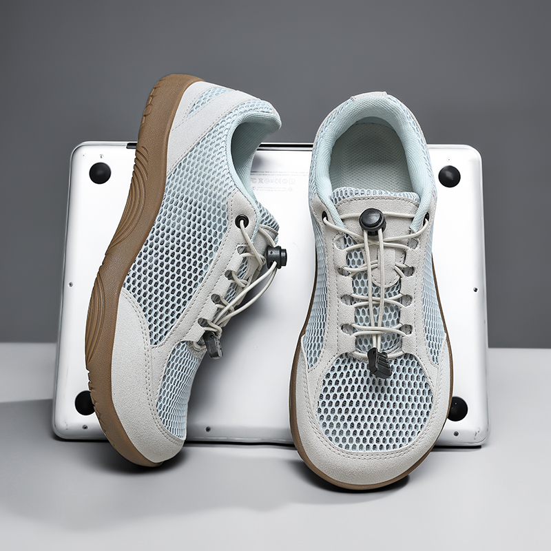 夏ワイドトゥメンズカジュアルスニーカーミニマリストゼロソール - Minimalist Barefoot Shoe のレビューと価格