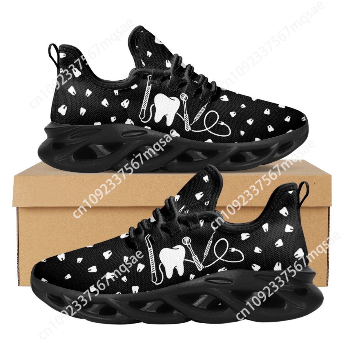 黒と白の歯の看護靴,カジュアルな滑り止めのスニーカー,男性と - Men'S Shoes Black And White のレビューと価格