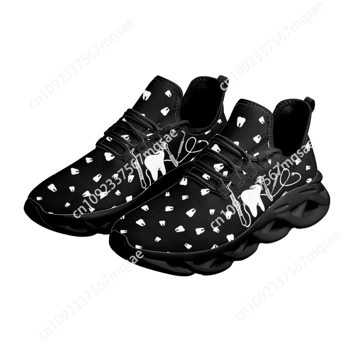 黒と白の歯の看護靴,カジュアルな滑り止めのスニーカー,男性と - Men'S Shoes Black And White のレビューと価格