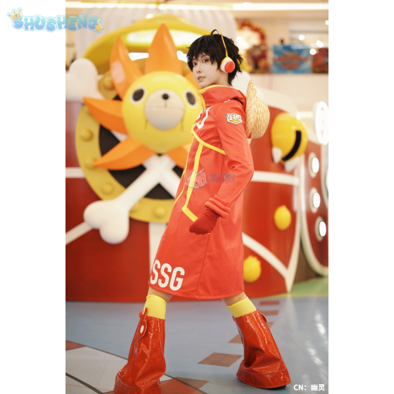 モンキー・D・ルフィ エッグヘッド コスプレ衣装 アニメ ワ - Men Shoes Red のレビューと価格