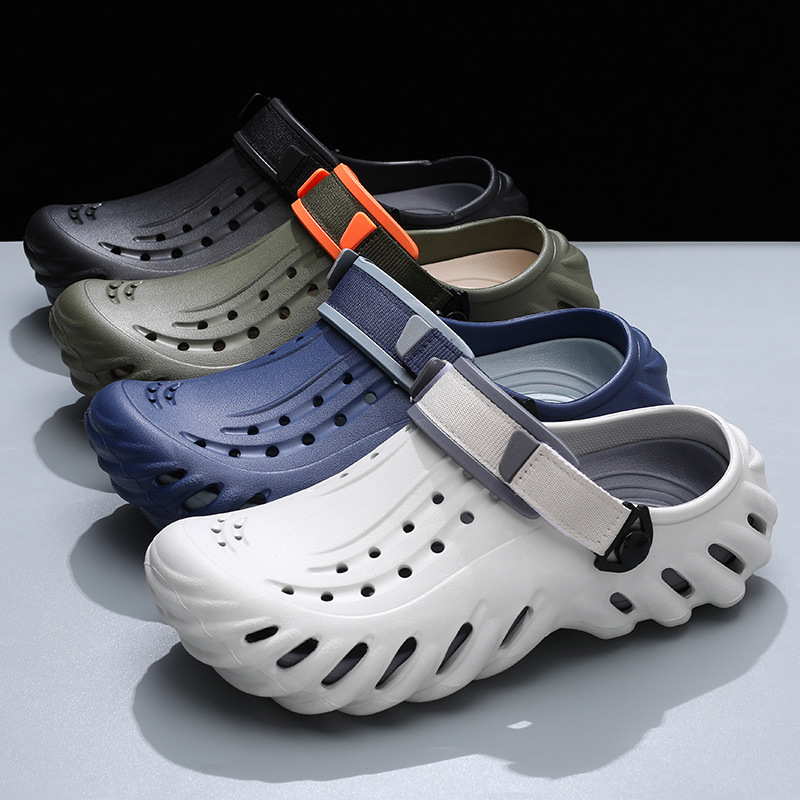 メンズカジュアル厚底穴あきシューズ、滑り止めEVA素材、おし - Men'S Shoes Dress Casual のレビューと価格