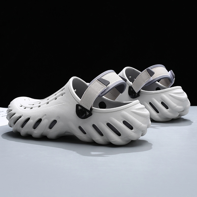 メンズカジュアル厚底穴あきシューズ、滑り止めEVA素材、おし - Men'S Shoes Dress Casual のレビューと価格