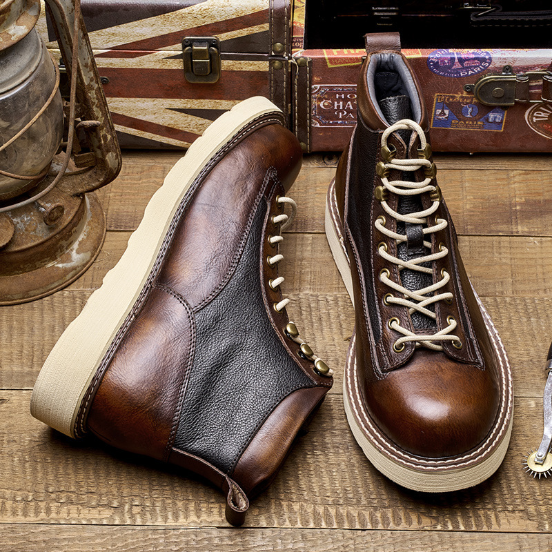 手作りメンズアンクルオックスフォードブーツ高級本革 2026 - Men Shoes Oxford のレビューと価格