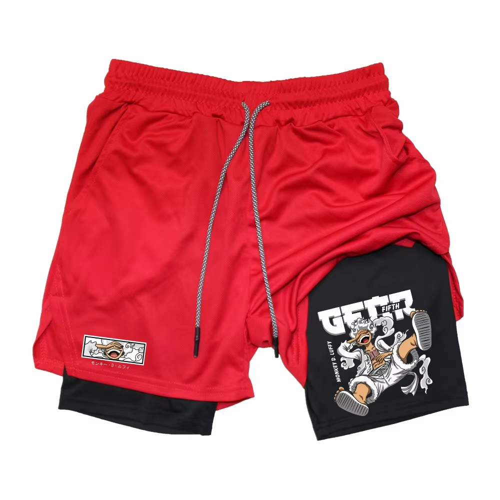 日本アニメプリントショーツ男性女性夏新二層 2-in-1 シ - Men'S Shoes Good For Running のレビューと価格