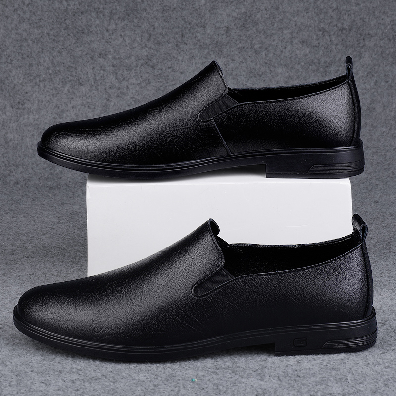 シンプルな白いソフトソールの快適なローファー、メンズブラック - Men'S Shoes Black And White のレビューと価格