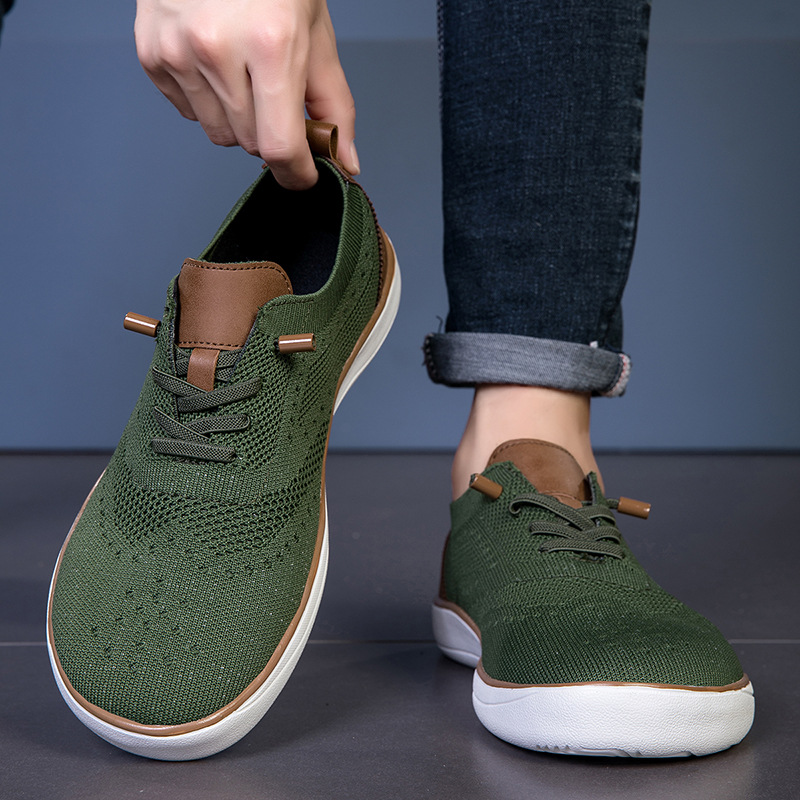 新しい通気性ワイドつま先シューズソフトメンズワイドカジュアル - Minimalist Barefoot Shoe のレビューと価格