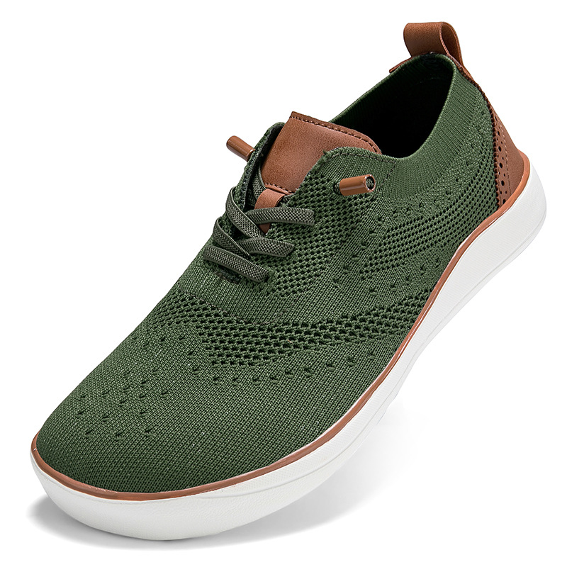 新しい通気性ワイドつま先シューズソフトメンズワイドカジュアル - Minimalist Barefoot Shoe のレビューと価格