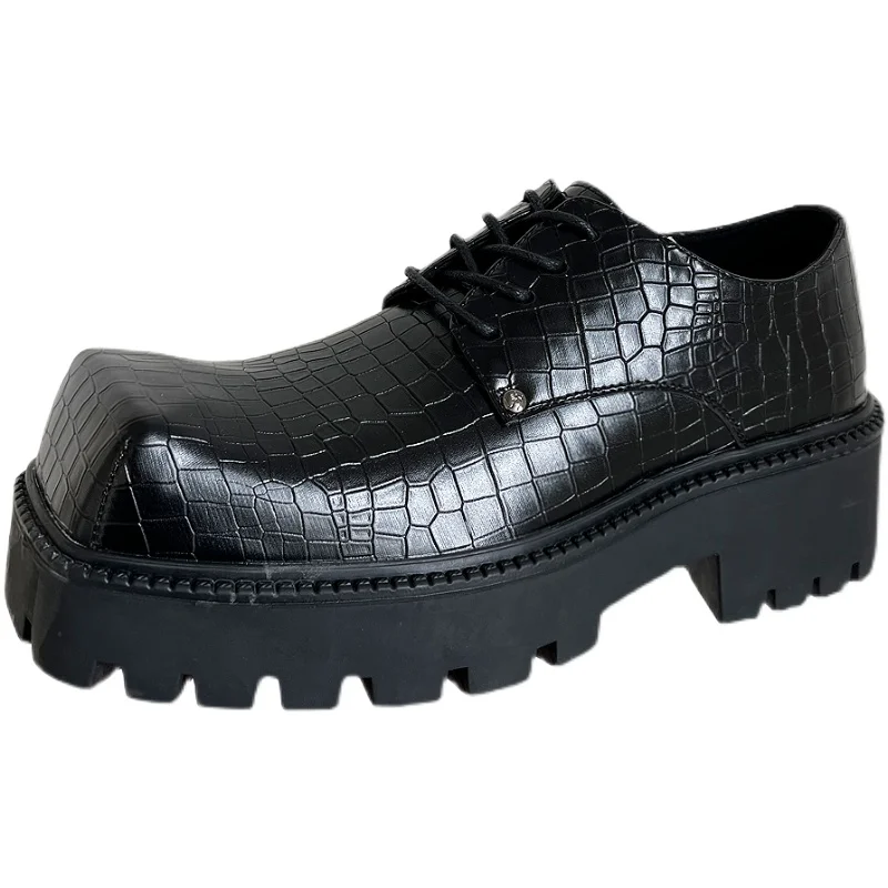 メンズローファー レザーバイクブーツ クロコダイル柄 カジュ - Men Shoes Oxford のレビューと価格