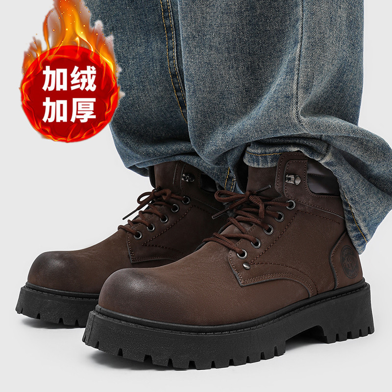 男性ブーツ新しい冬スリッパ暖かい防水ノンスリップぬいぐるみス - Men'S Shoes With Support のレビューと価格