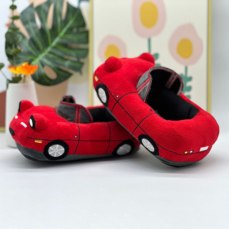 男性と女性のための赤い豪華な車のスリッパ,屋内のぬいぐるみ, - Men Shoes Red Tape のレビューと価格