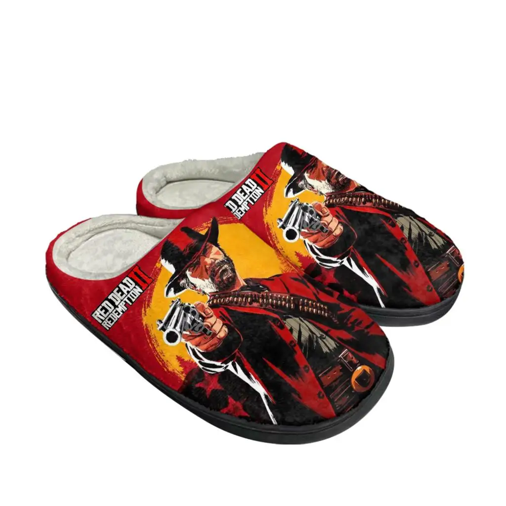 レッドデッドリデンプション 2 ホーム綿スリッパメンズレディ - Men Shoes Red のレビューと価格