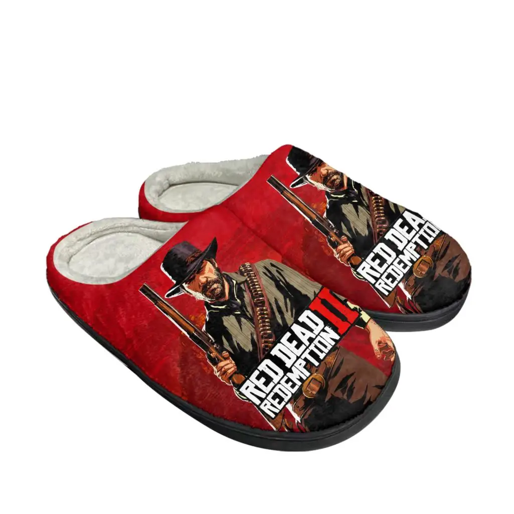 レッドデッドリデンプション 2 ホーム綿スリッパメンズレディ - Men Shoes Red のレビューと価格