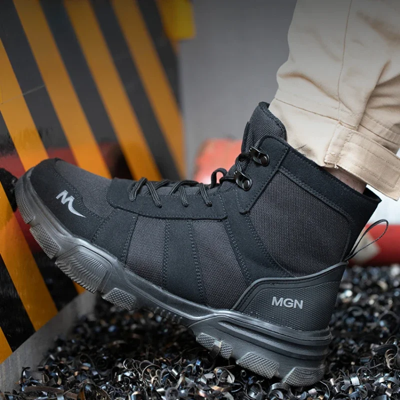 男性用のパンク防止作業靴,不滅の安全靴,鋼のつま先,破損防止 - Men Shoes Office のレビューと価格