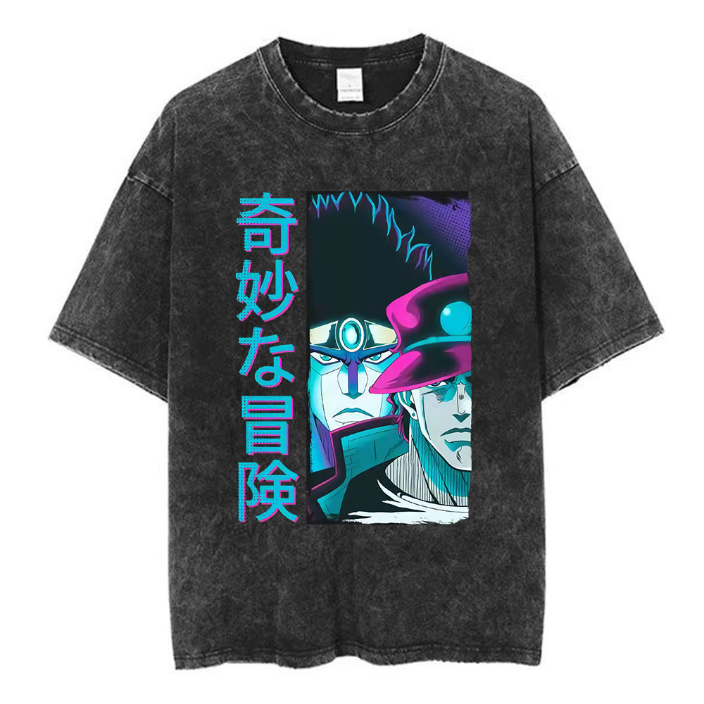 アニメジョジョの奇妙な冒険ウォッシュ Tシャツスティールボー - Men'S Shoes Good For Running のレビューと価格