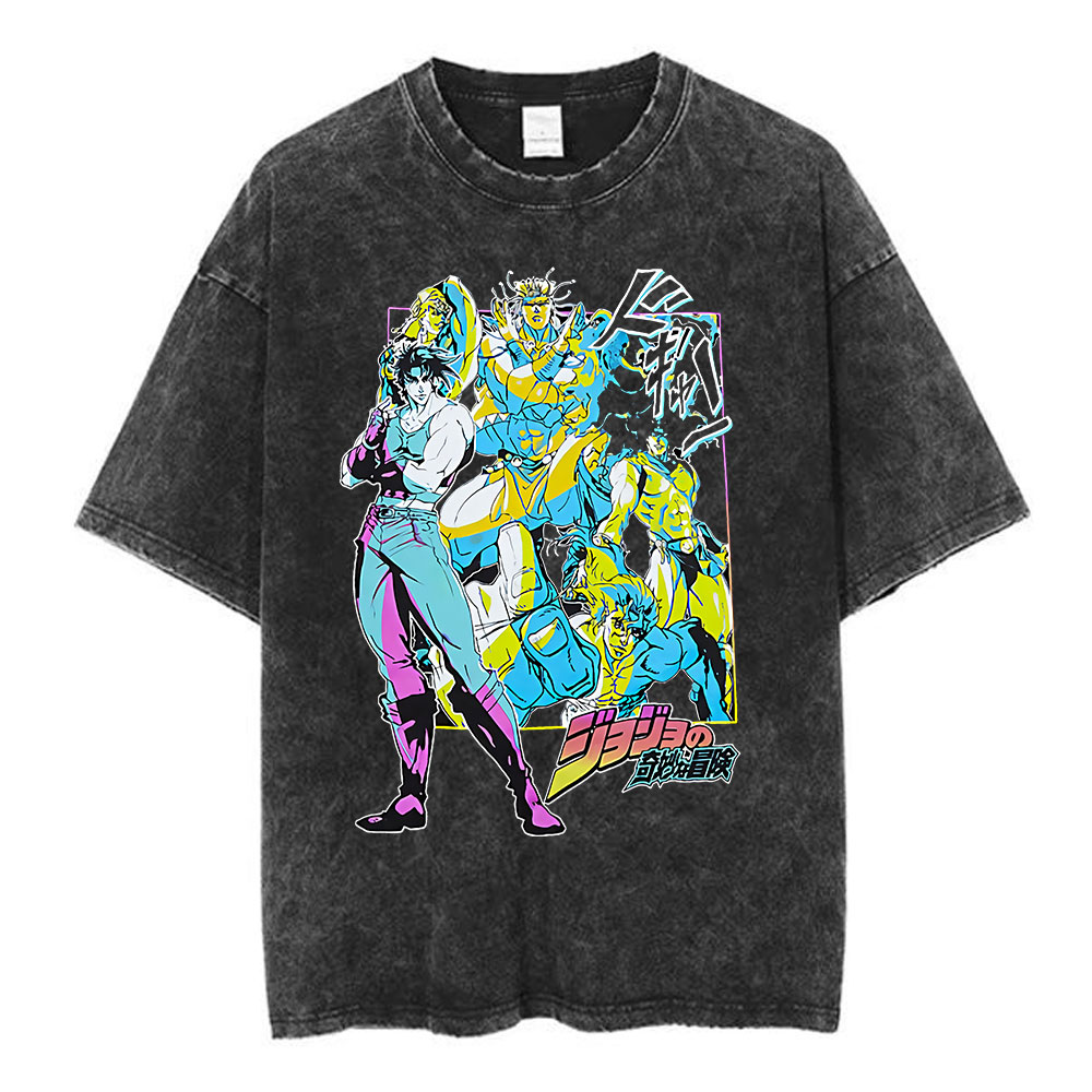 アニメジョジョの奇妙な冒険ウォッシュ Tシャツスティールボー - Men'S Shoes Good For Running のレビューと価格