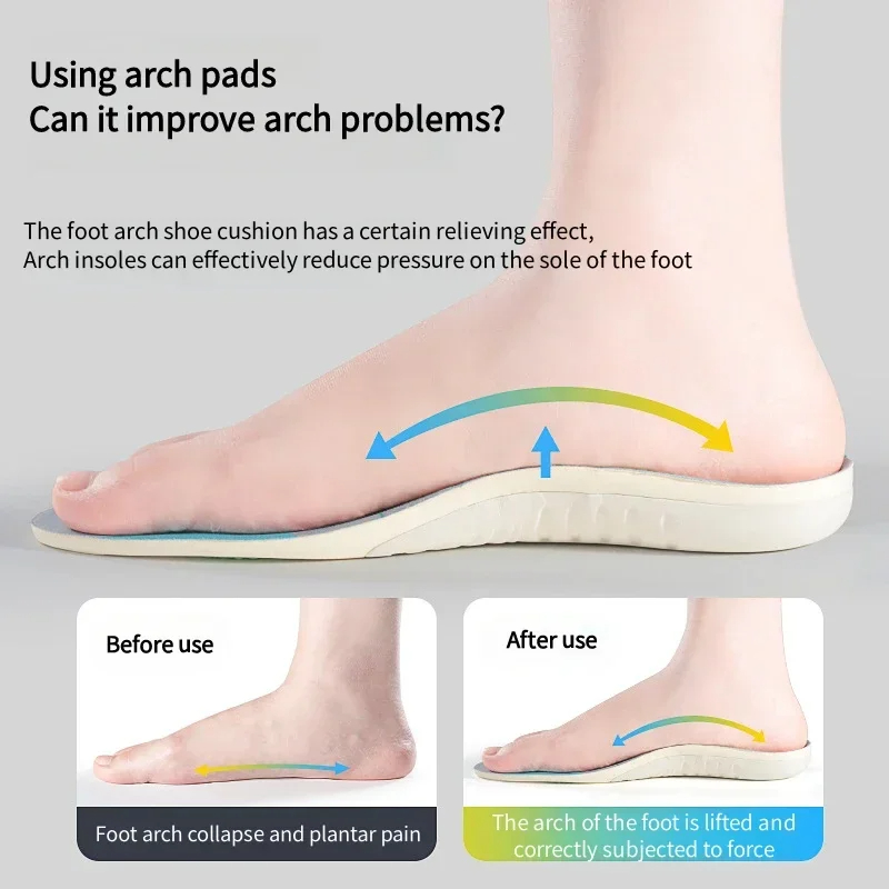 1 ペアの整形外科用アーチサポートインソール、足底筋膜炎扁平 - Men'S Shoes Plantar Fasciitis のレビューと価格