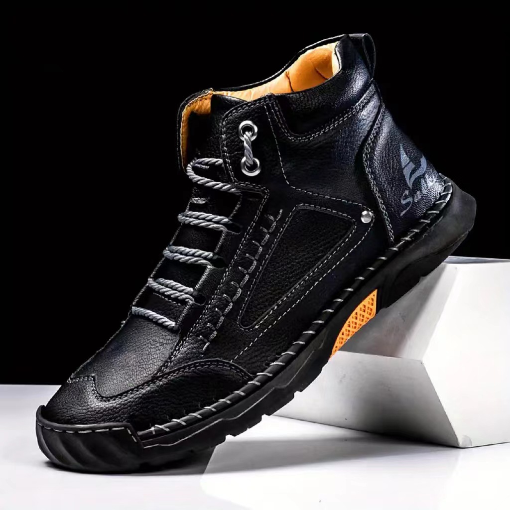 メンズ手縫いブーツプラスサイズカジュアルシューズ快適なソフト - Men'S Shoes Dress Casual のレビューと価格