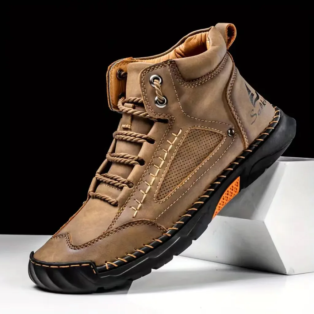 メンズ手縫いブーツプラスサイズカジュアルシューズ快適なソフト - Men'S Shoes Dress Casual のレビューと価格