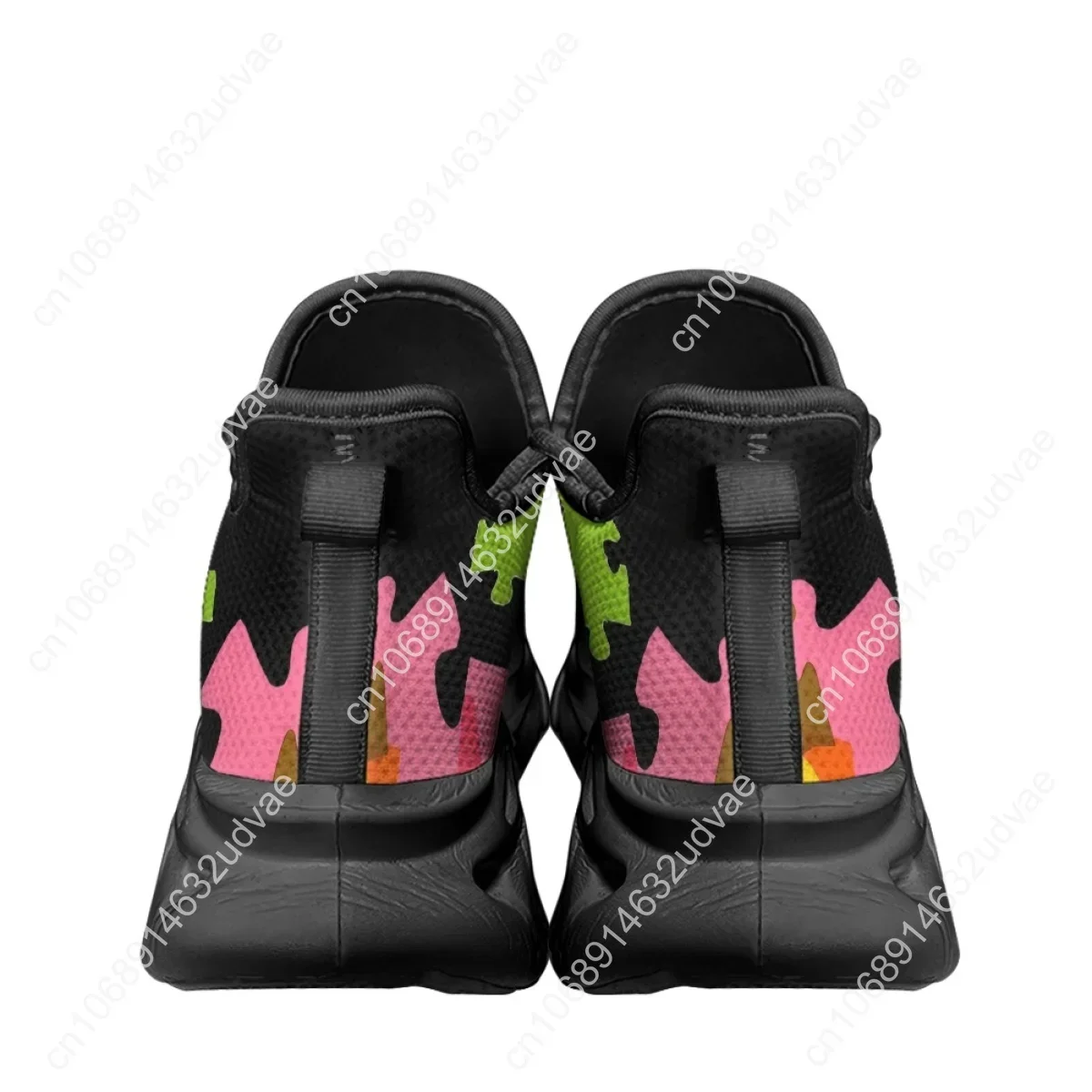 自閉症啓発スポーツランニングシューズカラーパズル耐久性のある - Men Shoes Running のレビューと価格