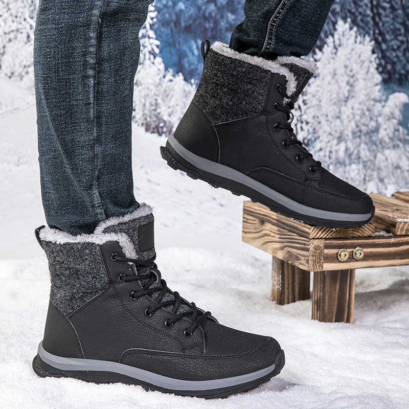 高性能ハイトップシューズ男性スニーカー高級織物メンズシューズ - Men Shoes Black のレビューと価格