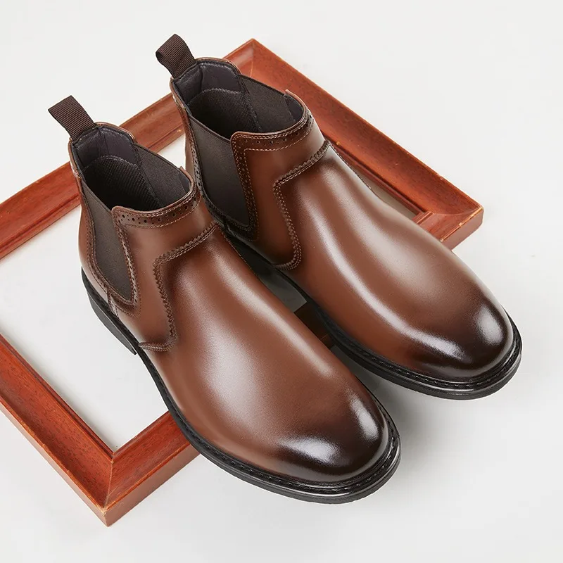 ヴィンテージメンズレザーオックスフォードブーツ高級ハンドメイ - Men Shoes Oxford のレビューと価格